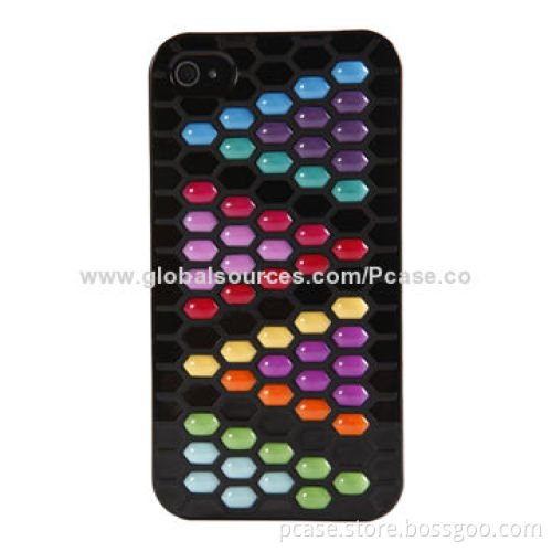 DIY Mobile Phone Case for iPhone, Grid Pattern with Peas for Your Options